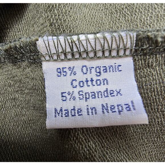 Synergy Shift Dress Organic Cotton Scoop Neck 3/4 Sleeve Colorblock XL - Picture 7 of 8